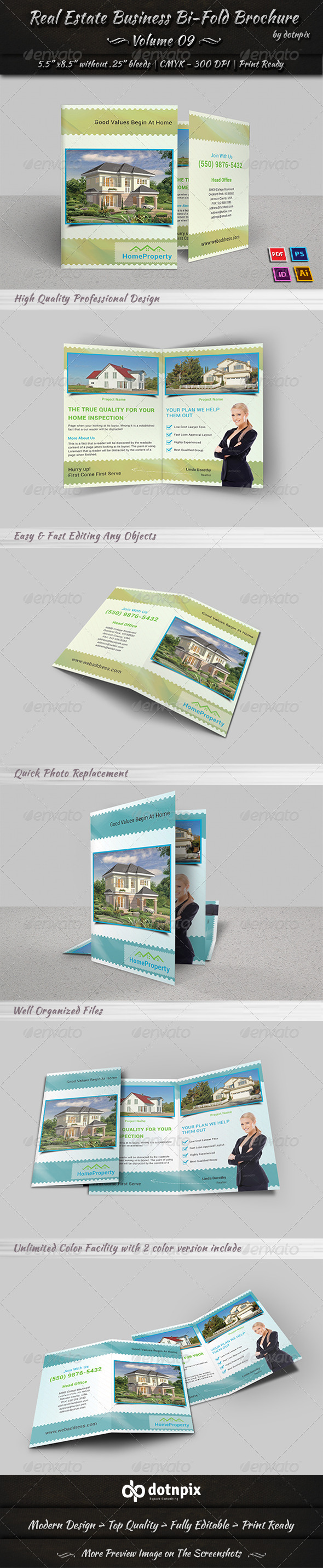 GraphicRiver Real Estate Bi-Fold Brochure Volume 9 7397361 GraphicRiver Real Estate Bi-Fold Brochure Volume 9 7397361