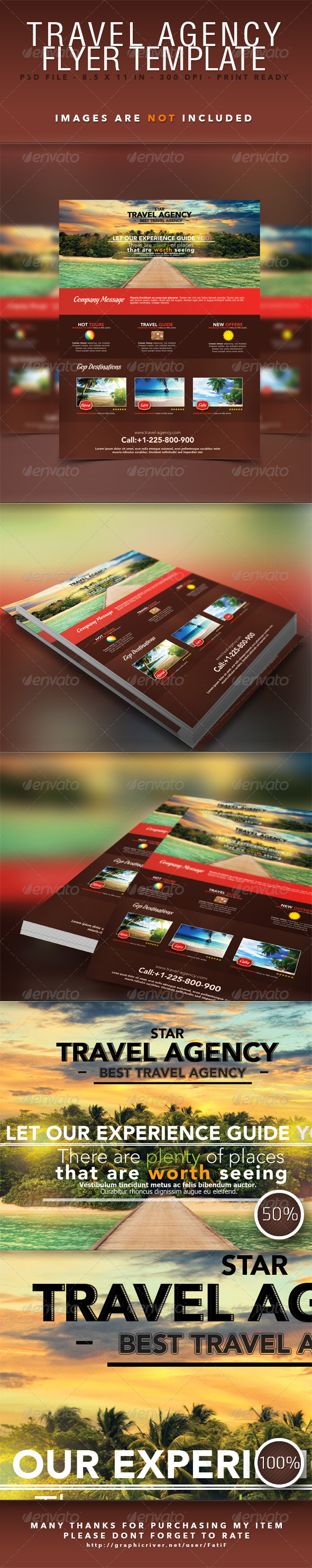 GraphicRiver Travel Agency Flyer Template 7383484 GraphicRiver Travel Agency Flyer Template 7383484