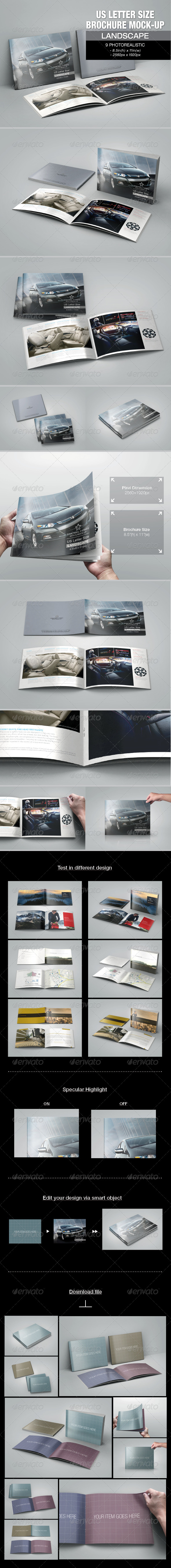 GraphicRiver US Letter Size Brochure Mock-up 7400311 GraphicRiver US Letter Size Brochure Mock-up 7400311