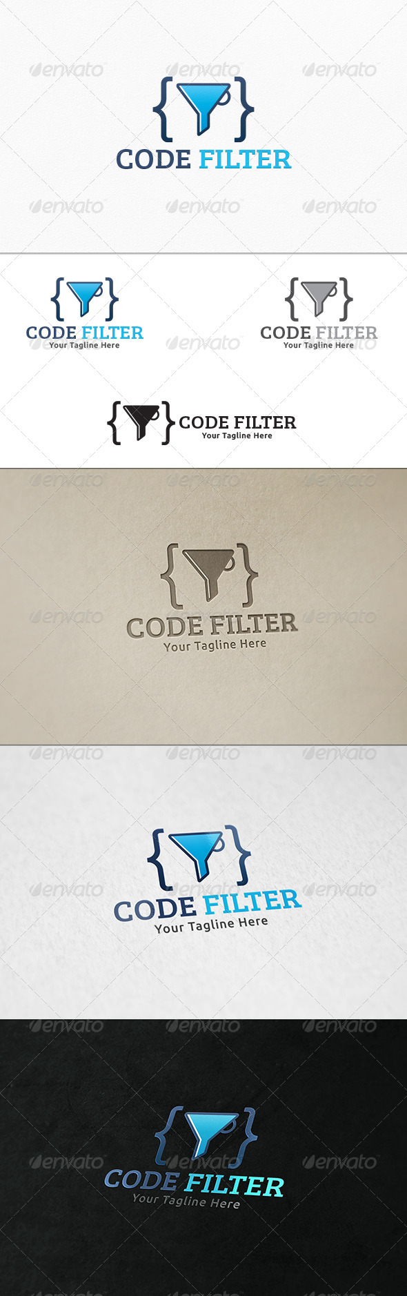 GraphicRiver Code Filter Logo Template 7402959 GraphicRiver Code Filter Logo Template 7402959