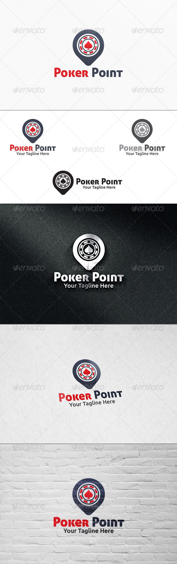 GraphicRiver Poker Point Logo Template 7403470 GraphicRiver Poker Point Logo Template 7403470