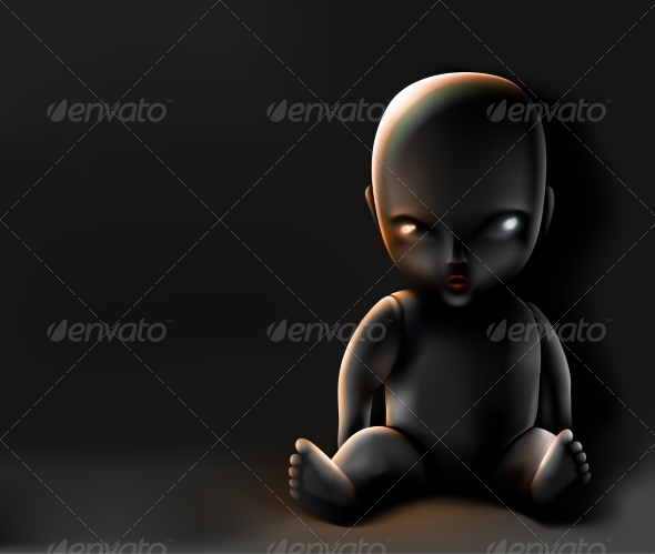 GraphicRiver Doll on Dark Background 7403524 GraphicRiver Doll on Dark Background 7403524