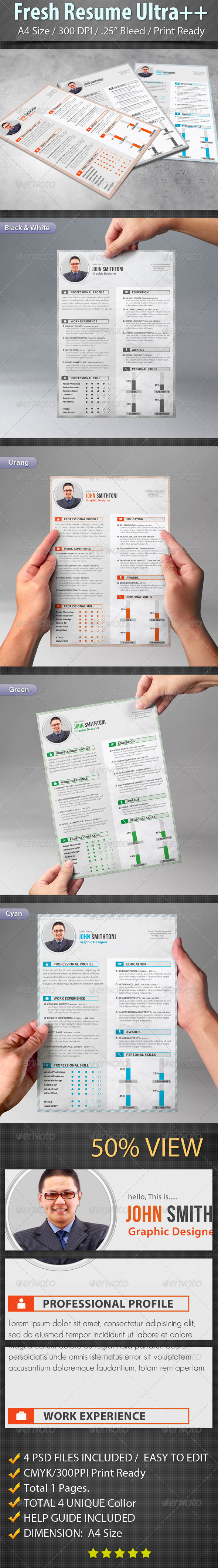 GraphicRiver Fresh Resume Ultra&& 7403935 GraphicRiver Fresh Resume Ultra&& 7403935