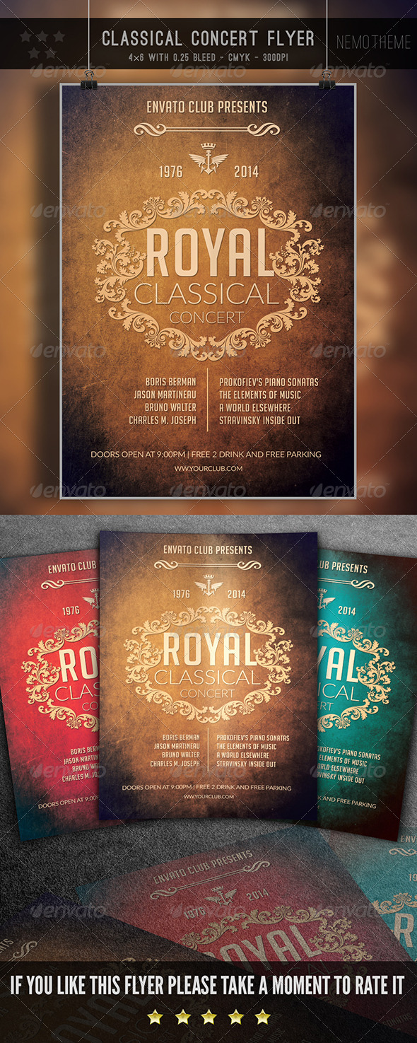 GraphicRiver Classical Conert Flyer 7405268 GraphicRiver Classical Conert Flyer 7405268