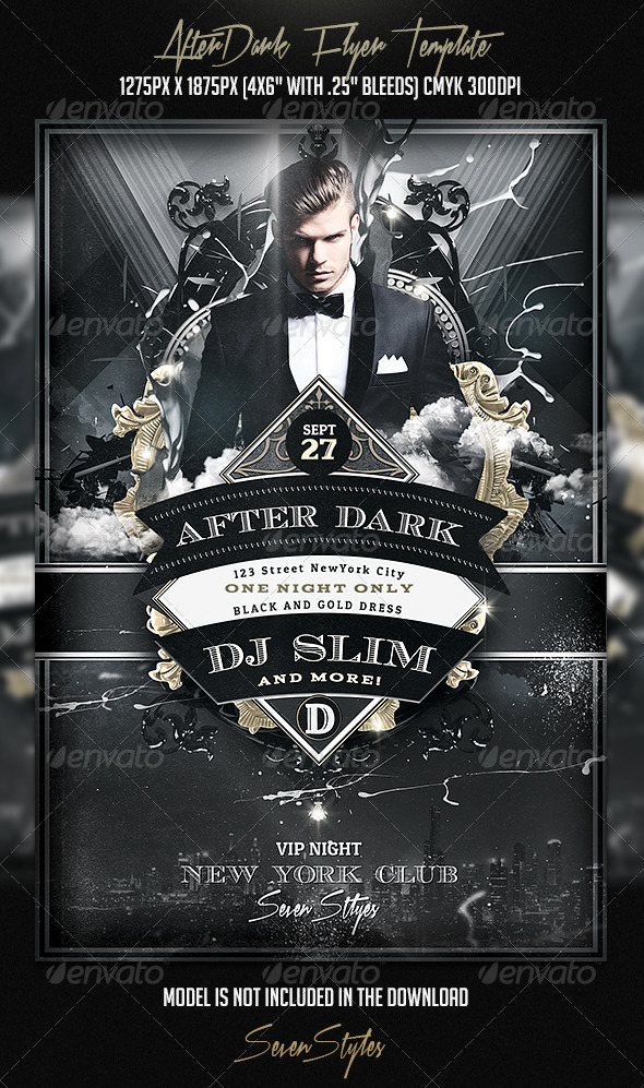 GraphicRiver AfterDark Flyer Template 7405902 GraphicRiver AfterDark Flyer Template 7405902