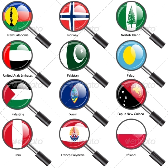 GraphicRiver Flags of World Sovereign States Magnifying Glass 7407059 GraphicRiver Flags of World Sovereign States Magnifying Glass 7407059