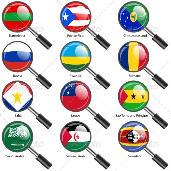 GraphicRiver Flags of World Sovereign States Magnifying Glass 7407151 GraphicRiver Flags of World Sovereign States Magnifying Glass 7407151