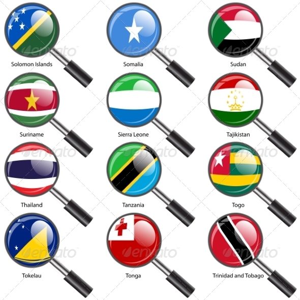 GraphicRiver Flags of World Sovereign States Magnifying Glass 7407248 GraphicRiver Flags of World Sovereign States Magnifying Glass 7407248