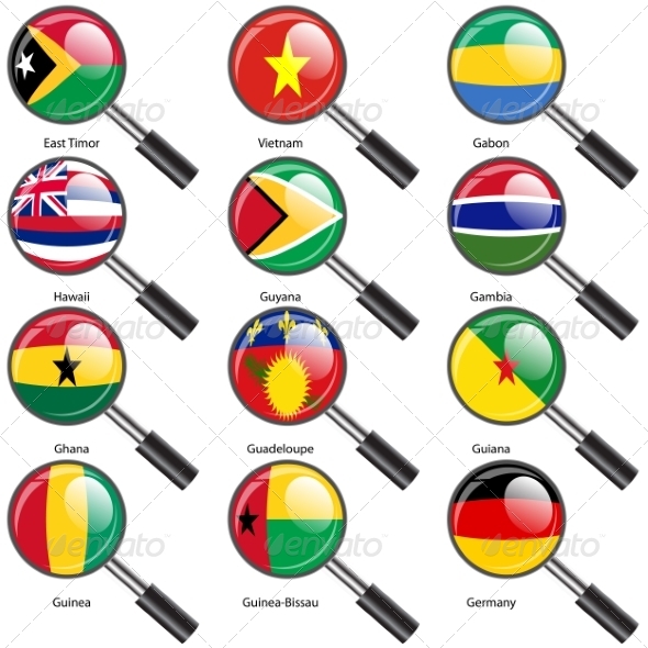 GraphicRiver Flags of World Sovereign States Magnifying Glass 7407496 GraphicRiver Flags of World Sovereign States Magnifying Glass 7407496