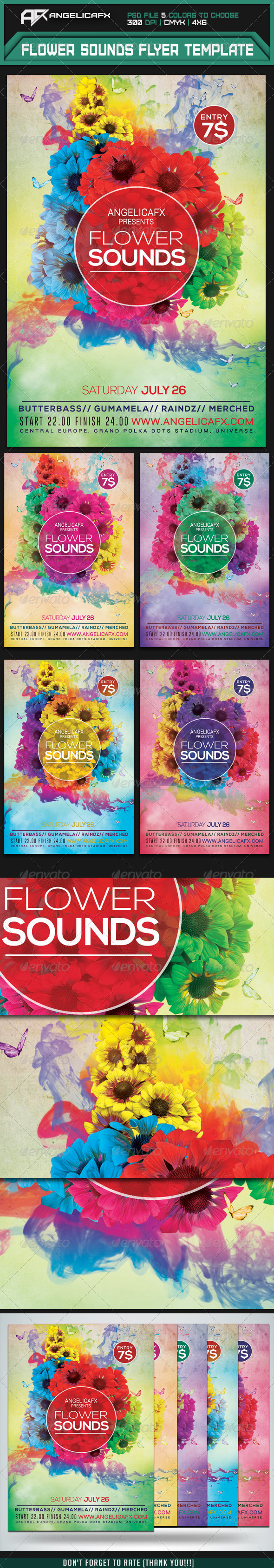 Flower Sounds Flyer Template (Flyers)