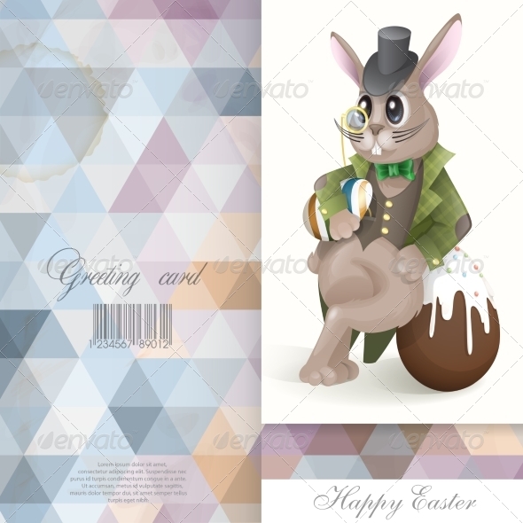 GraphicRiver Easter Bunny with Chocolate Egg 7410285 GraphicRiver Easter Bunny with Chocolate Egg 7410285