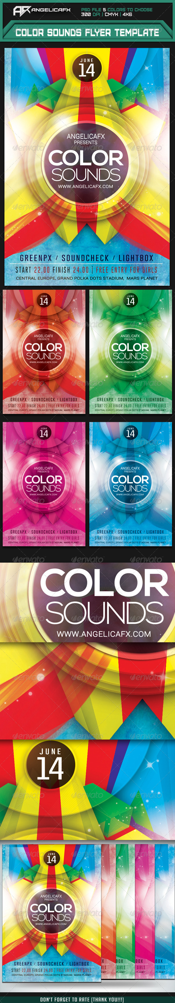 GraphicRiver Color Sounds Flyer Template 7335407 GraphicRiver Color Sounds Flyer Template 7335407