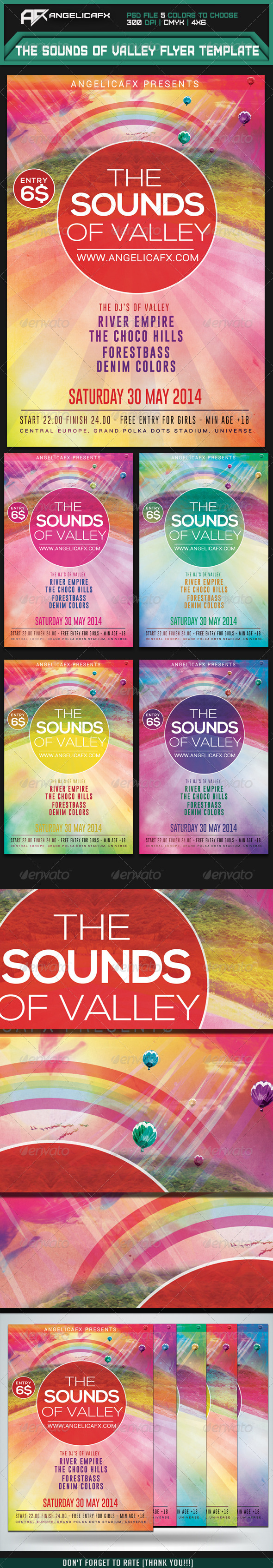 GraphicRiver The Sounds of Valley Flyer Template 7414994 GraphicRiver The Sounds of Valley Flyer Template 7414994