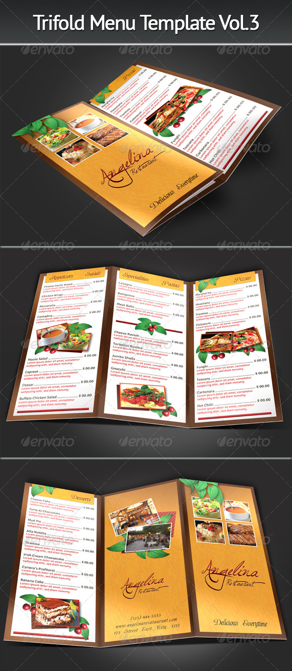 GraphicRiver Trifold Menu Template Vol.3 7389359 GraphicRiver Trifold Menu Template Vol.3 7389359