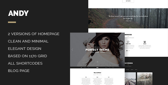 ThemeForest Andy Elegant Creative Minimal Style Onepage PSD 7351873 ThemeForest Andy Elegant Creative Minimal Style Onepage PSD 7351873