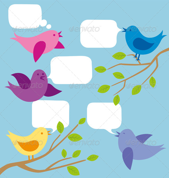 GraphicRiver Card with Birds 7416464 GraphicRiver Card with Birds 7416464