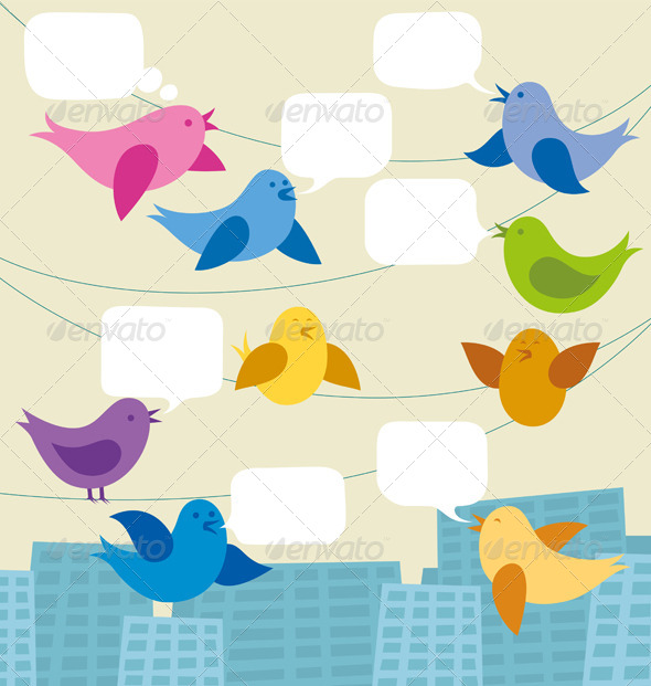 GraphicRiver Card with Birds 7416465 GraphicRiver Card with Birds 7416465