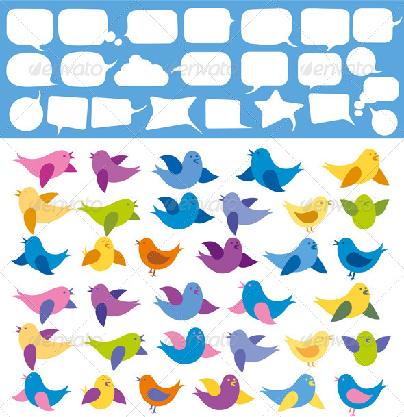 GraphicRiver Card with Birds 7416467 GraphicRiver Card with Birds 7416467