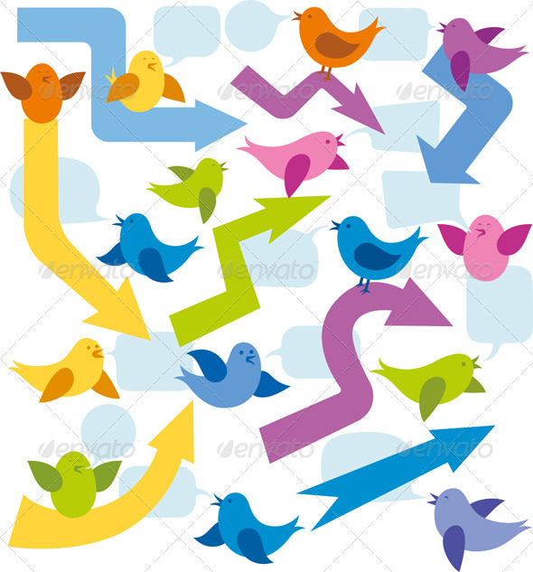 GraphicRiver Card with Birds 7416509 GraphicRiver Card with Birds 7416509