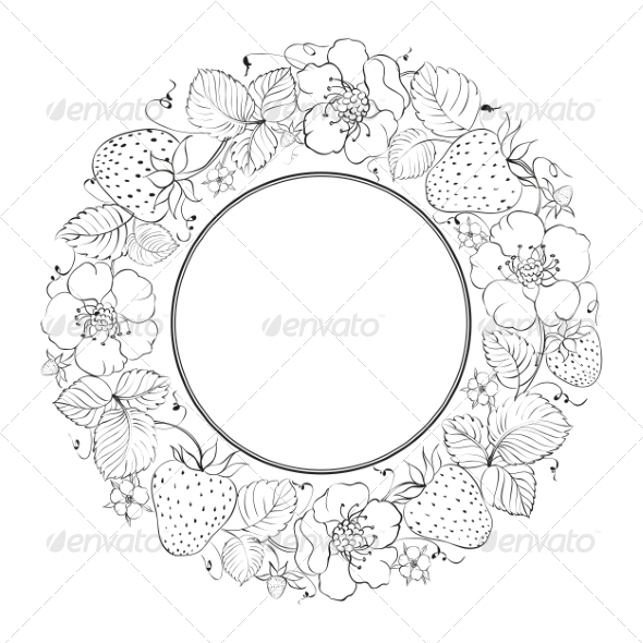 GraphicRiver Strawberries in a Circle 7416735 GraphicRiver Strawberries in a Circle 7416735