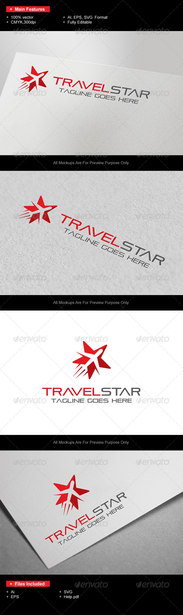 GraphicRiver TravelStar logo 7417187 GraphicRiver TravelStar logo 7417187