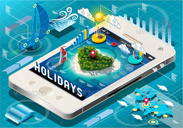GraphicRiver Isometric Holidays Infographic on Mobile Phone 7417652 GraphicRiver Isometric Holidays Infographic on Mobile Phone 7417652