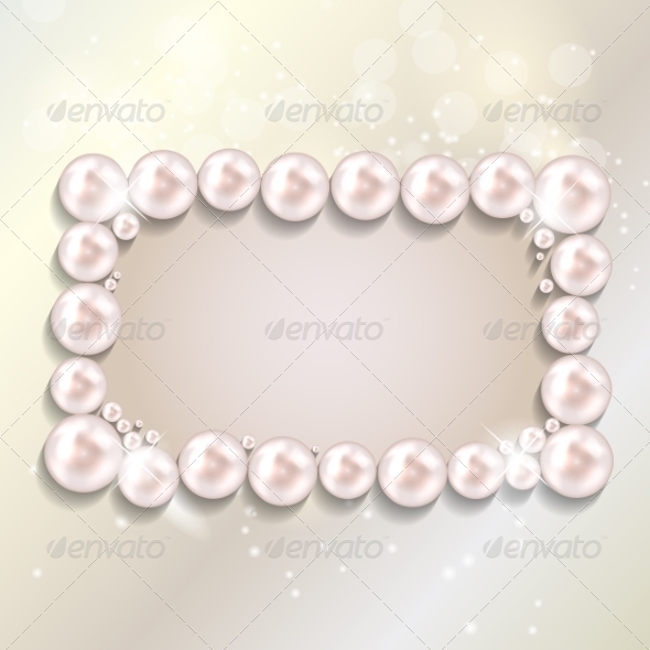 GraphicRiver Pearl Frame Background Illustration 7418173 GraphicRiver Pearl Frame Background Illustration 7418173