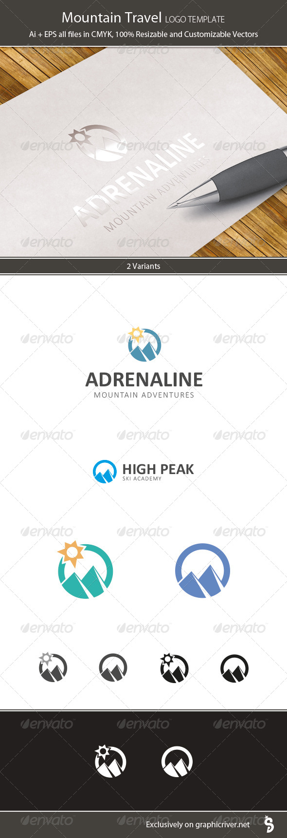 GraphicRiver Mountain Travel Logo Template 7419224 GraphicRiver Mountain Travel Logo Template 7419224