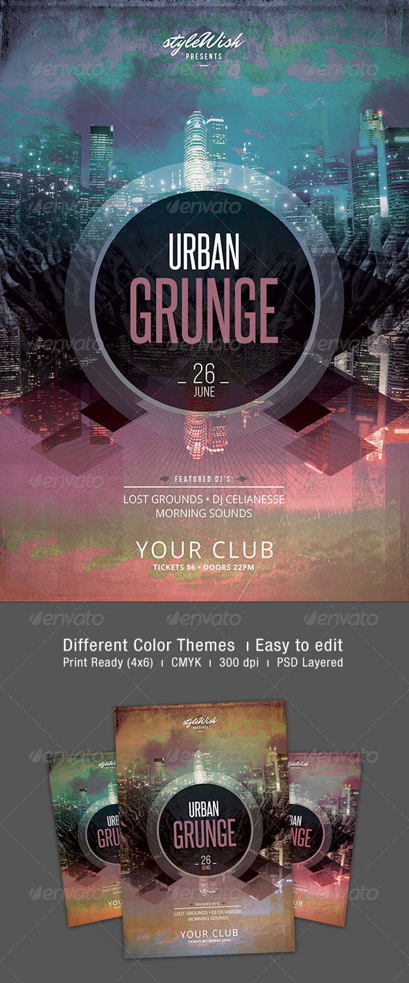 GraphicRiver Urban Grunge Flyer 7420439 GraphicRiver Urban Grunge Flyer 7420439