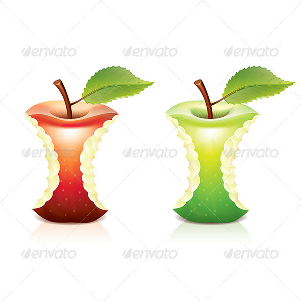 GraphicRiver Red and Green Bitten Apple Vector Illustration 7421142 GraphicRiver Red and Green Bitten Apple Vector Illustration 7421142