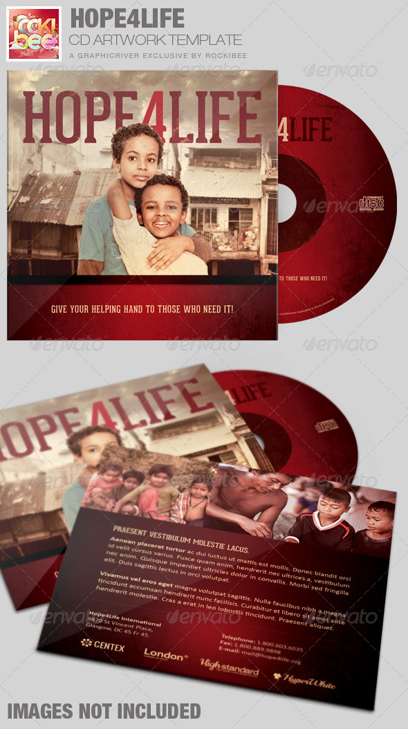 GraphicRiver Hope4Life Charity CD Artwork Template 7423504 GraphicRiver Hope4Life Charity CD Artwork Template 7423504