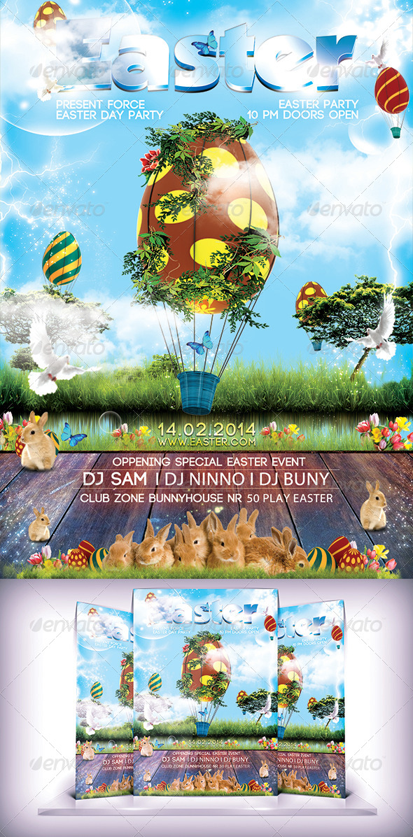 GraphicRiver Easter Flyer 7423998 GraphicRiver Easter Flyer 7423998