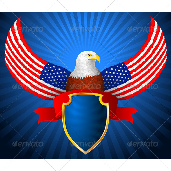GraphicRiver American Eagle Flag Wing Shield Ribbon 7424391 GraphicRiver American Eagle Flag Wing Shield Ribbon 7424391