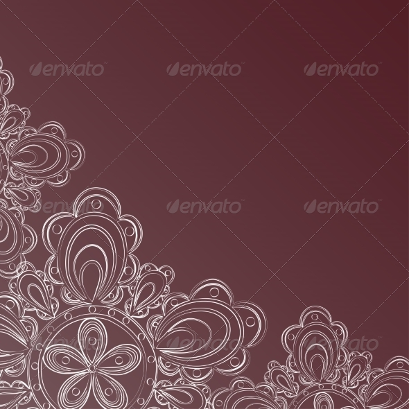 GraphicRiver Frame with Lace Floral Pattern 7428377 GraphicRiver Frame with Lace Floral Pattern 7428377