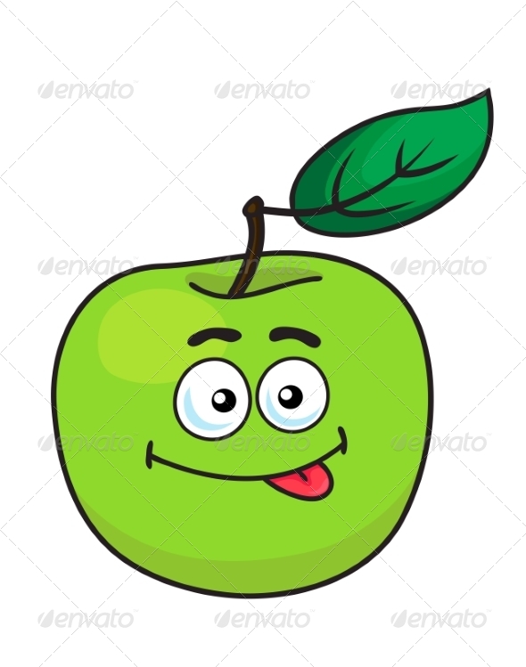 GraphicRiver Green Cartoon Apple with Goofy Expression 7431230 GraphicRiver Green Cartoon Apple with Goofy Expression 7431230
