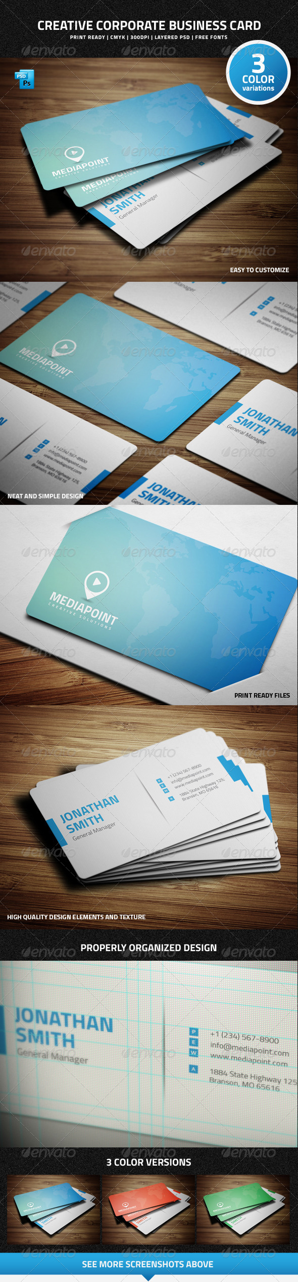 GraphicRiver Creative Corporate Business Card 7431819 GraphicRiver Creative Corporate Business Card 7431819