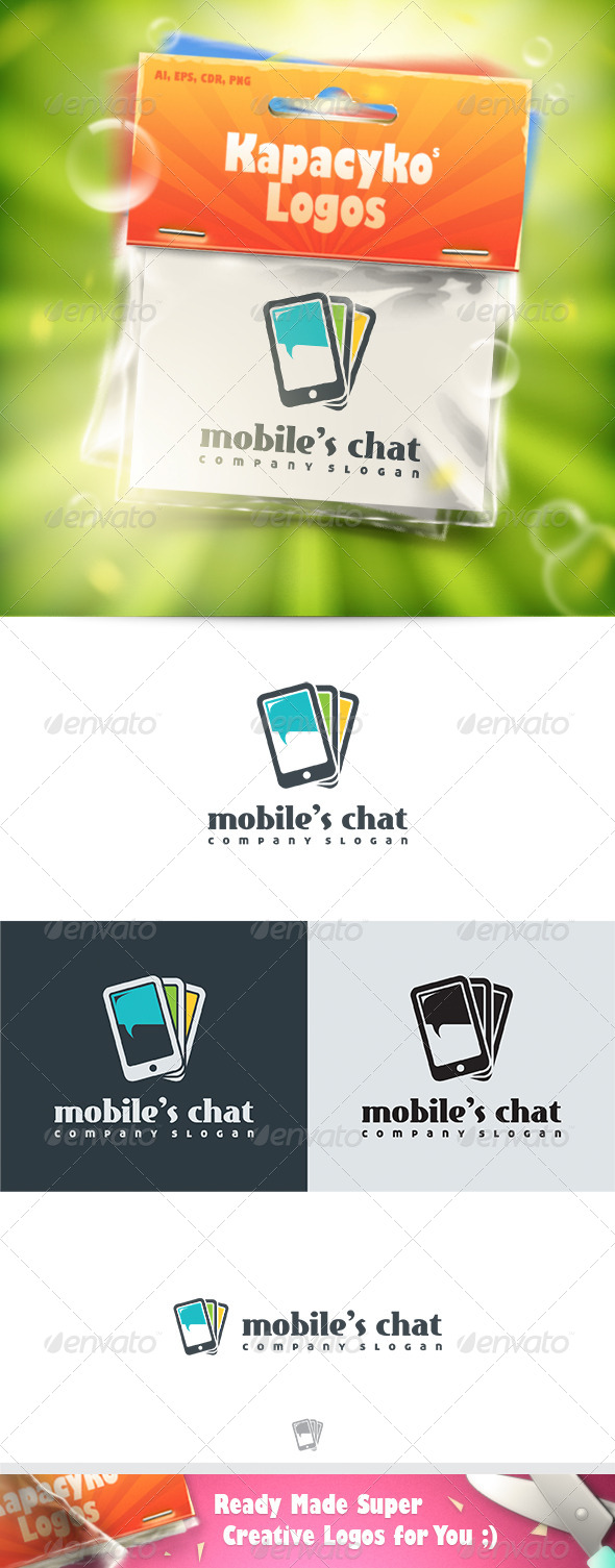 GraphicRiver Mobiles Chat Logo 7432243 GraphicRiver Mobiles Chat Logo 7432243