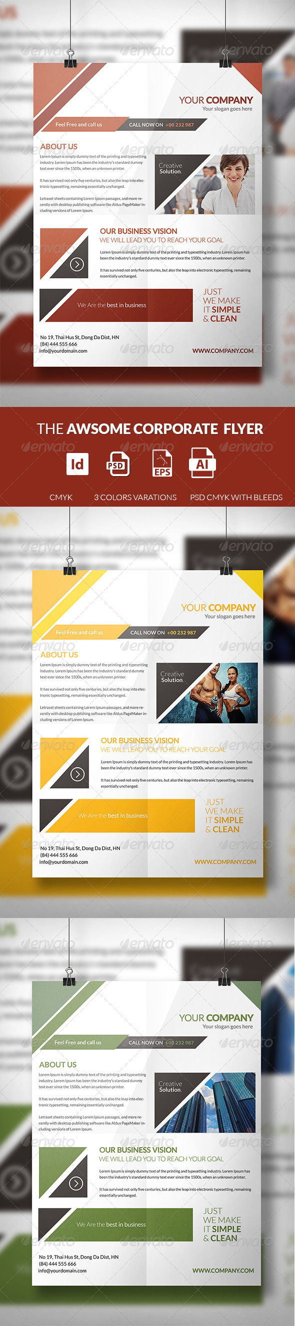 GraphicRiver The Awsome Corporate Flyer Template 7433186 GraphicRiver The Awsome Corporate Flyer Template 7433186