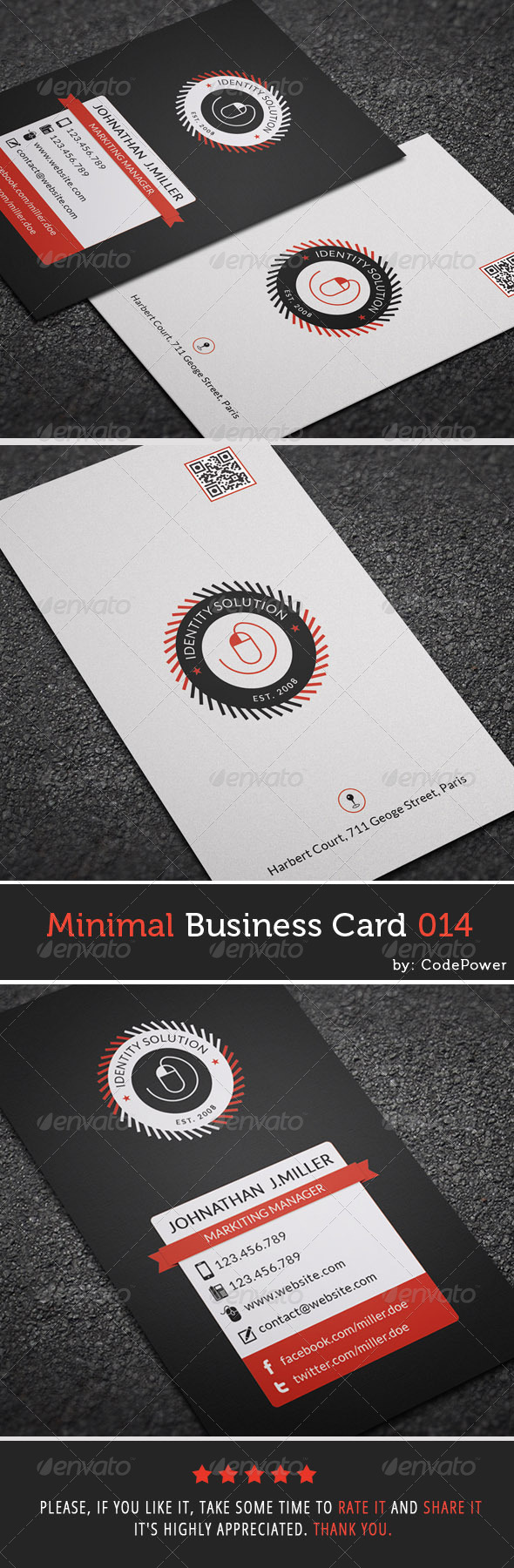 GraphicRiver Minimal Business Card 014 7434195 GraphicRiver Minimal Business Card 014 7434195