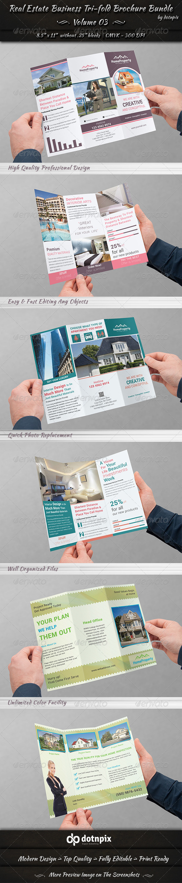 GraphicRiver Real Estate Tri-Fold Brochure Bundle Volume 3 7436174 GraphicRiver Real Estate Tri-Fold Brochure Bundle Volume 3 7436174