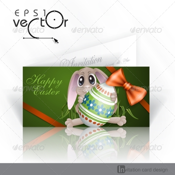 GraphicRiver Easter Bunny with Colorful Egg 7436368 GraphicRiver Easter Bunny with Colorful Egg 7436368