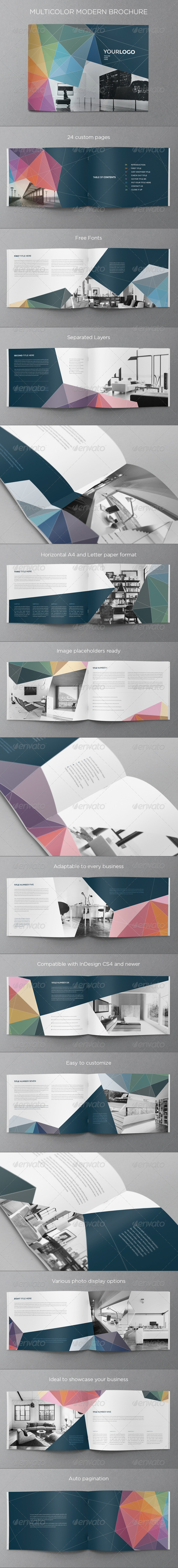 GraphicRiver Multicolor Modern Brochure 7436397 GraphicRiver Multicolor Modern Brochure 7436397