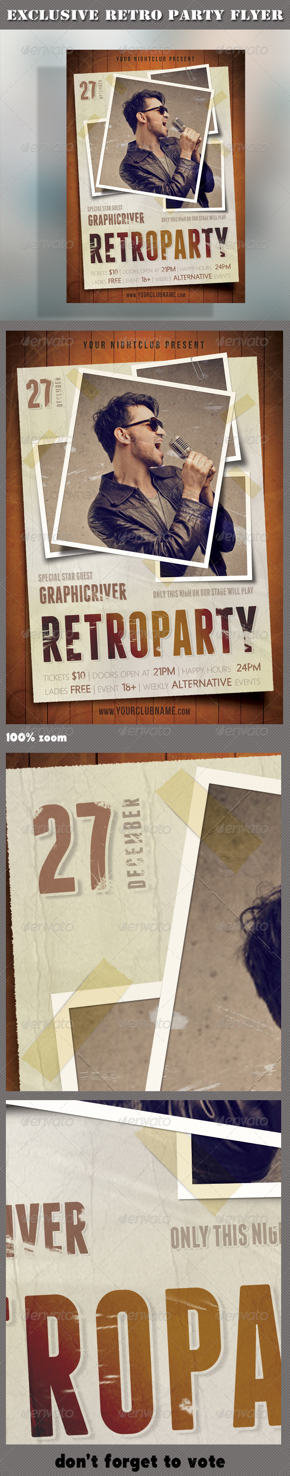 GraphicRiver Retro Party Flyer 02 7436655 GraphicRiver Retro Party Flyer 02 7436655