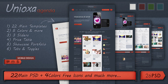 ThemeForest Unioxa PSD Theme Portfolio Agency Business 648310 ThemeForest Unioxa PSD Theme Portfolio Agency Business 648310