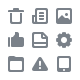 Rounded Flat Icons for Web Design