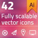 42 Fully Scalable Vector Icons