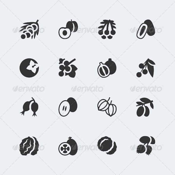 GraphicRiver Fruits and Berries Icons #3 7518680