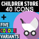 Children Icons Pack for Ecommerce Store