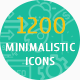 1200 Minimalistic Icons