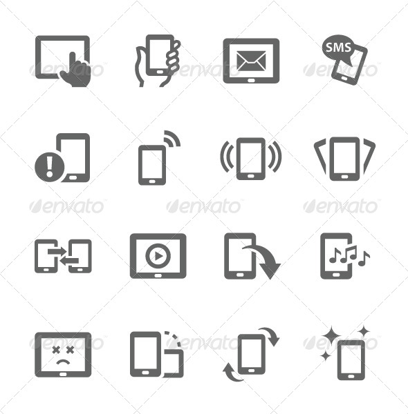 GraphicRiver Mobile Icons 7630678